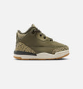 Air Jordan 3 Retro Infant & Toddler Sneakers - Medium Olive/Sequoia/Neutral Olive/Sail