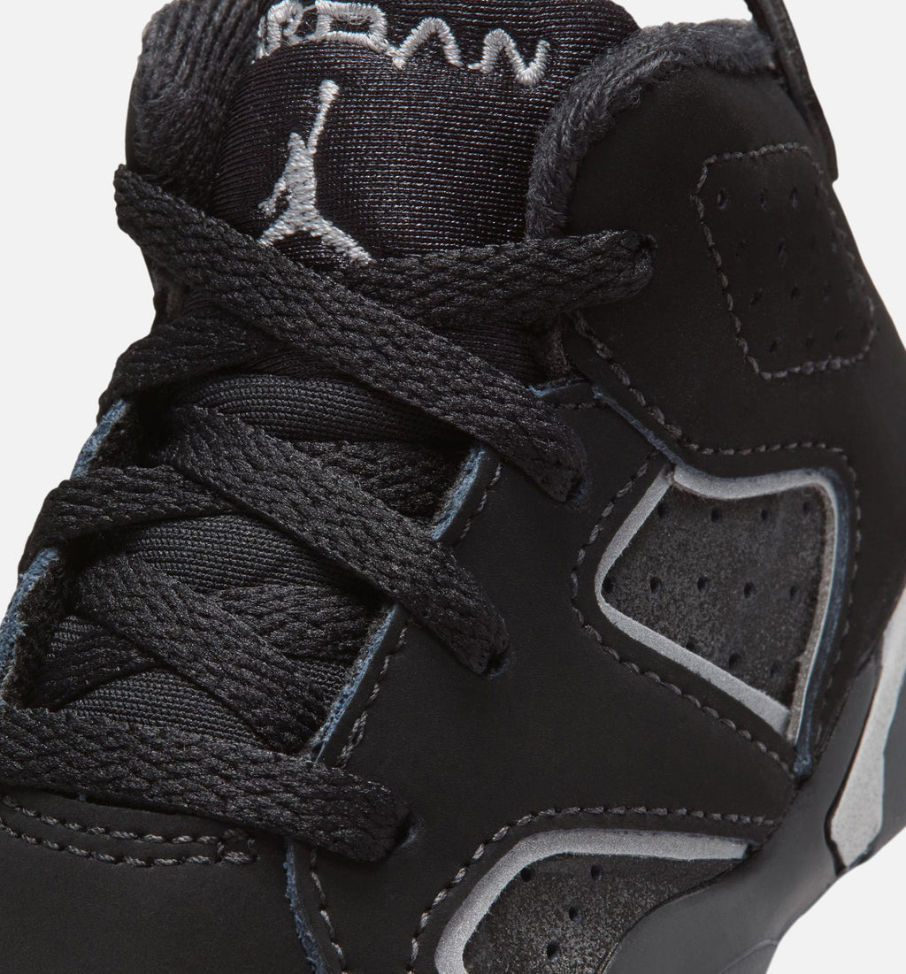 Air Jordan 6 Cap & Gown Infant & Toddler Sneakers - Black/Reflective Silver