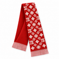 Louis Vuitton Style Monogram Knit Scarf