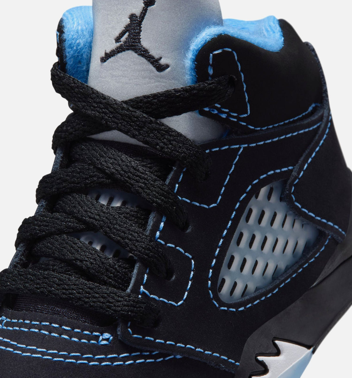 Air Jordan 5 Retro Black Carolina Infant & Toddler Sneakers - Black/University Blue/White