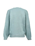BREATH ribbed button cardigan