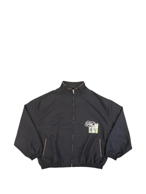 Paly graphic-print zip-up jacket