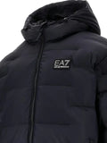 Ea7 Emporio Armani logo-patch quilted jacket