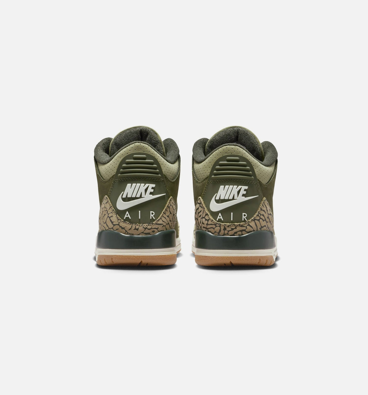 Air Jordan 3 Retro Grade School Sneakers - Medium Olive/Sequoia/Neutral Olive/Sail