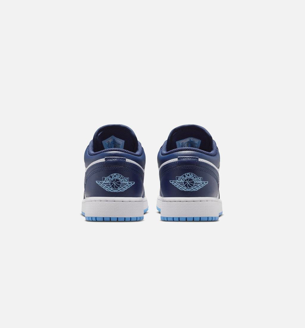 Air Jordan 1 Low Grade School Sneakers - Midnight Navy/University Blue/White