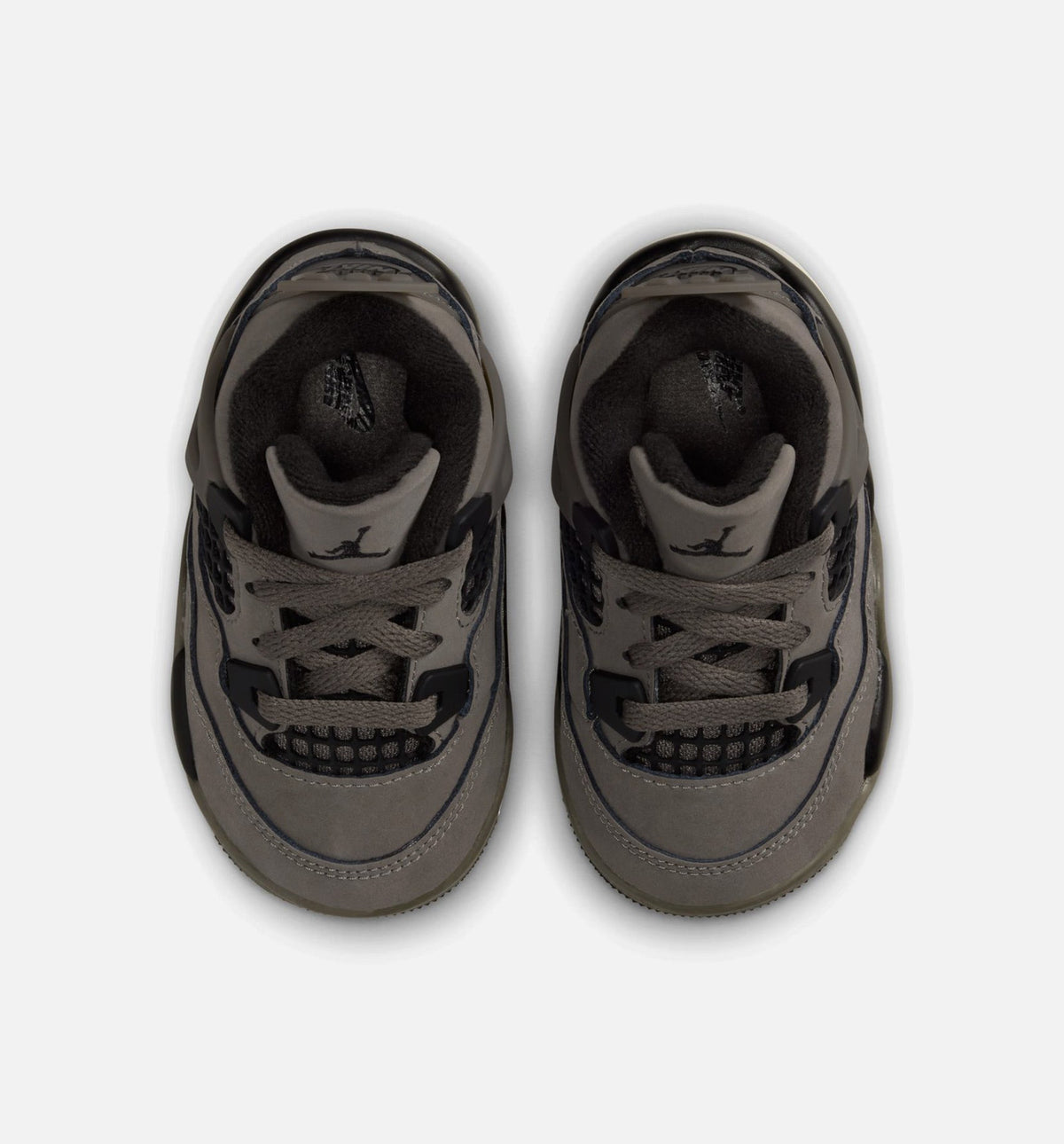Air Jordan 4 Retro Cave Stone and Black Infant & Toddler Sneakers - Cave Stone/Black/Moon Particle