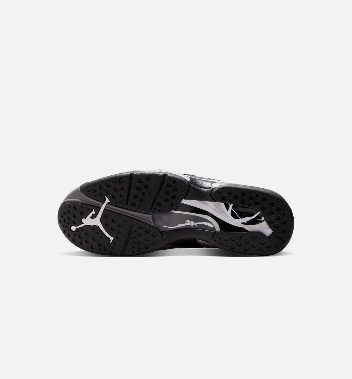 Air Jordan 8 Retro Chrome Black and Light Graphite Men's Sneakers