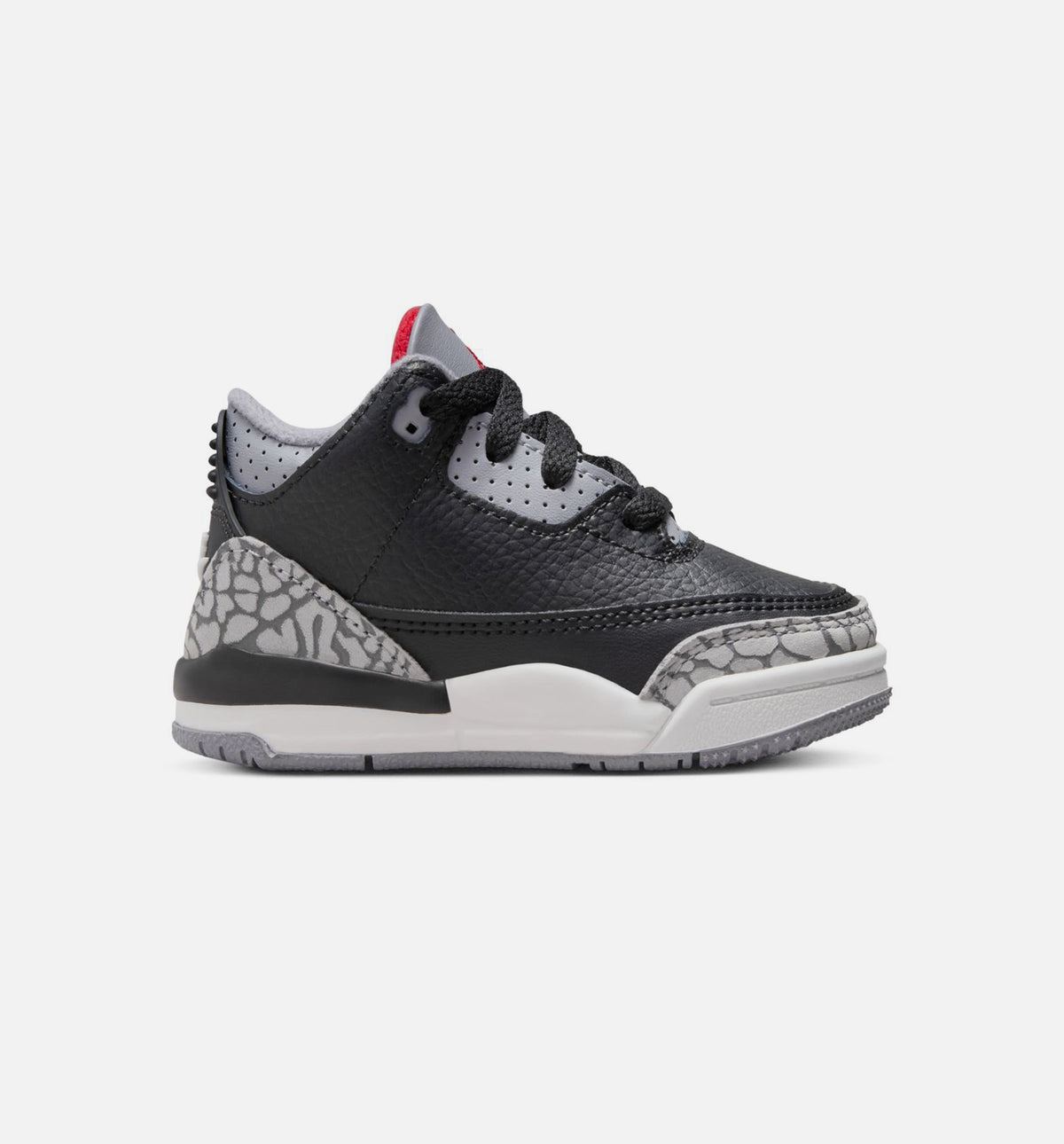 Air Jordan 3 Retro Black Cement Infant & Toddler Sneakers - Black/Fire Red/Cement Grey/Summit White