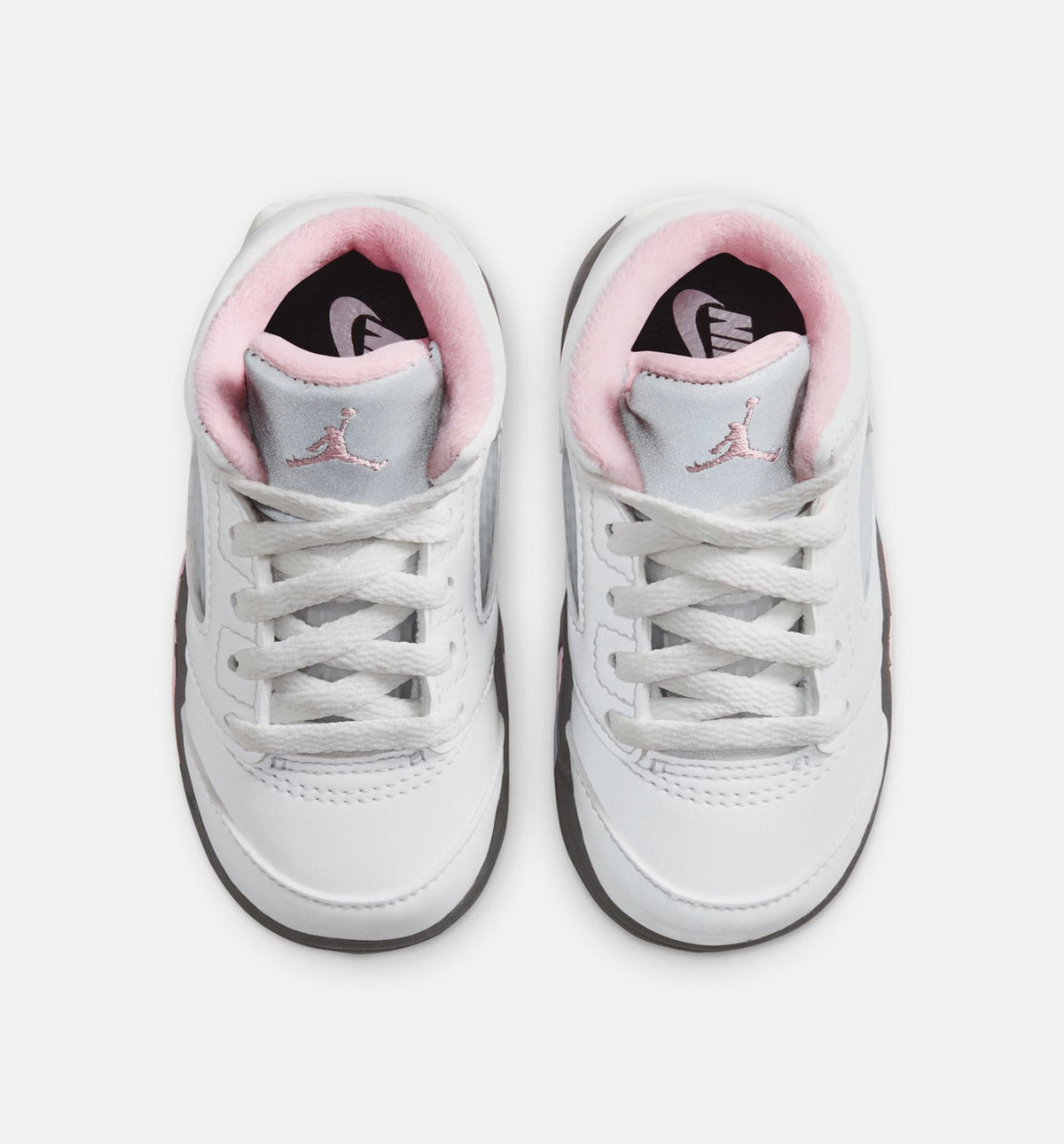 Air Jordan 5 Retro Medium Soft Pink Infant & Toddler Sneakers - White/Black/Medium Soft Pink