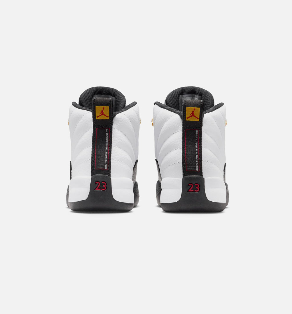 Air Jordan 12 Retro Taxi Infant & Toddler Sneakers - White/Black/Taxi