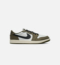 Air Jordan 1 Low OG Men's Sneakers - Medium Olive/Black/Summit White/Sail