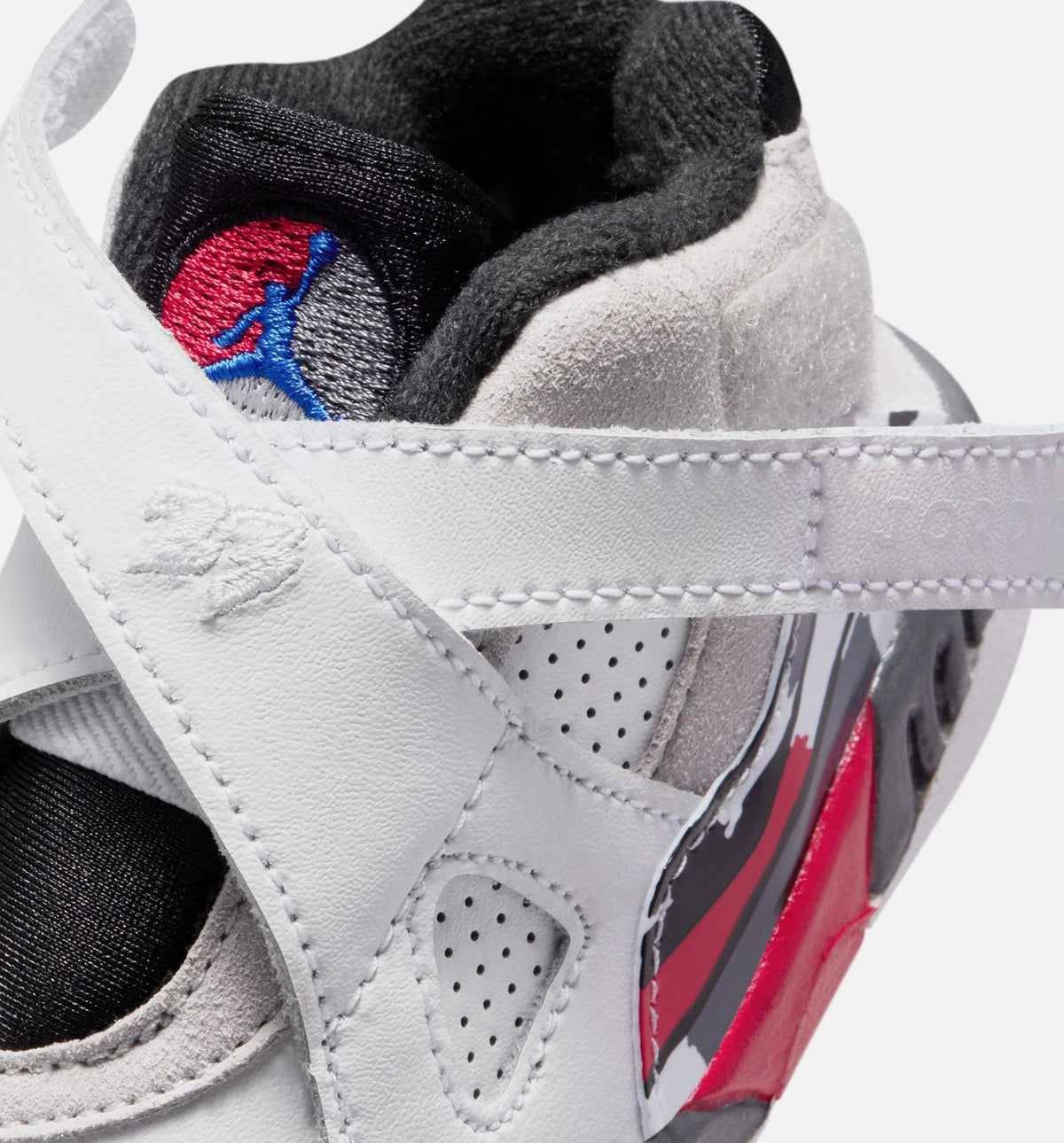 Air Jordan 8 Retro White and True Red Infant & Toddler Sneakers