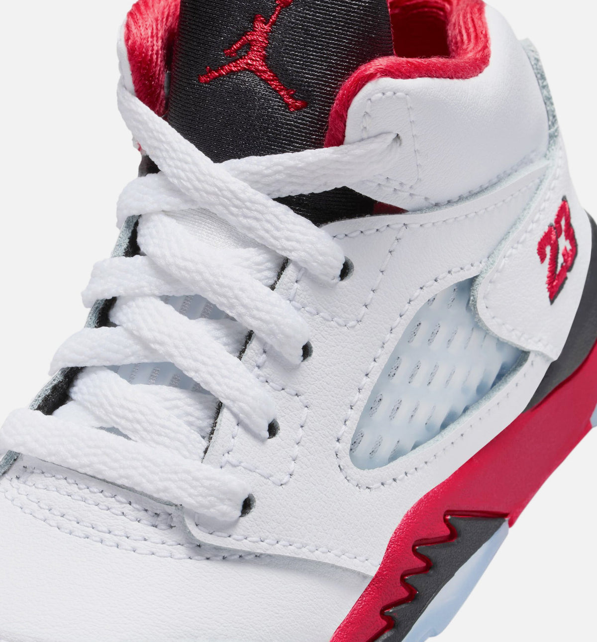 Air Jordan 5 Retro Fire Red Infant & Toddler Sneakers - Fire Red/White