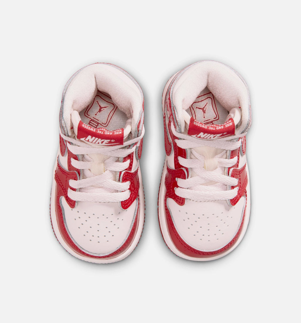 Air Jordan 1 Retro High OG Nails and Grails Infant & Toddler Sneakers - University Red/Metallic Silver